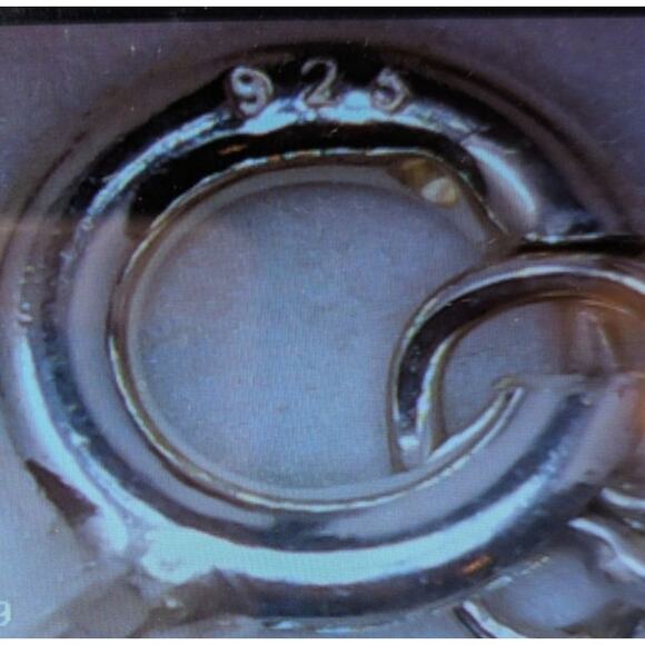 925 Sterling Silver Turquoise Cross Pendant Necklace Vintage Celtic Design - Picture 3 of 3